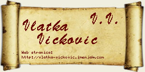 Vlatka Vicković vizit kartica